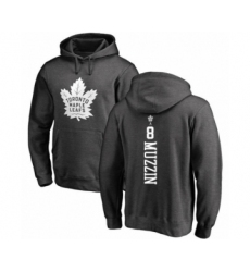 Hockey Toronto Maple Leafs #8 Jake Muzzin Charcoal One Color Backer Pullover Hoodie