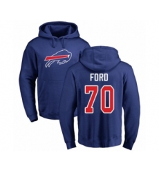 Football Buffalo Bills #70 Cody Ford Royal Blue Name & Number Logo Pullover Hoodie
