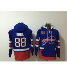 Men's Buffalo Bills #88 Dawson Knox Royal Ageless Must-Have Lace-Up Pullover Hoodie