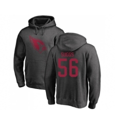Football Arizona Cardinals #56 Terrell Suggs Ash One Color Pullover Hoodie