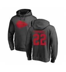 Football Kansas City Chiefs #22 Juan Thornhill Ash One Color Pullover Hoodie