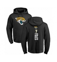 Football Jacksonville Jaguars #7 Nick Foles Black Backer Pullover Hoodie