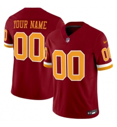 Men's Washington Commanders Active Player Custom Burgundy 2025 F.U.S.E. Throwback Limited Football Stitched Jersey