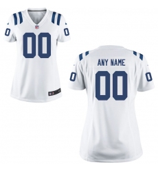 Women's Indianapolis Colts Nike White Custom Game Jersey