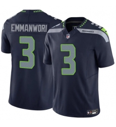 Men's Seattle Seahawks #3 Nick Emmanwori Navy 2025 F.U.S.E. Vapor Untouchable Limited Football Stitched Jersey