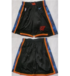Men's Oklahoma City Thunder Black Shorts (Run Small)