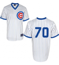 Men's Majestic Chicago Cubs #70 Joe Maddon Authentic White 1988 Turn Back The Clock Cool Base MLB Jersey