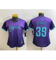 Women's Arizona Diamondbacks #39 Corbin Burnes Purple 2025 City Connect Limited Stitched Baseball Jersey(Run Small)