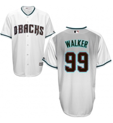 Men's Majestic Arizona Diamondbacks #99 Taijuan Walker Authentic White/Capri Cool Base MLB Jersey