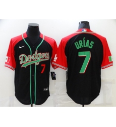 Men's Nike Los Angeles Dodgers #7 Julio Urias Black Authentic Jersey