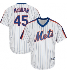 Youth Majestic New York Mets #45 Tug McGraw Replica White Alternate Cool Base MLB Jersey