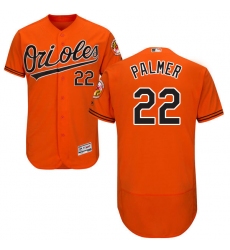 Men's Majestic Baltimore Orioles #22 Jim Palmer Orange Alternate Flex Base Authentic Collection MLB Jersey