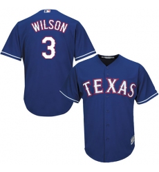 Men's Majestic Texas Rangers #3 Russell Wilson Replica Red Alternate Cool Base MLB Jersey