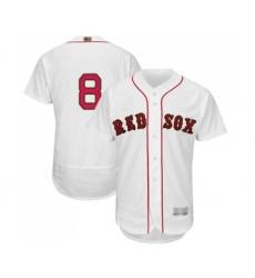 Men's Boston Red Sox #8 Carl Yastrzemski White 2019 Gold Program Flex Base Authentic Collection Baseball Jersey