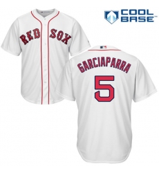 Youth Majestic Boston Red Sox #5 Nomar Garciaparra Authentic White Home Cool Base MLB Jersey