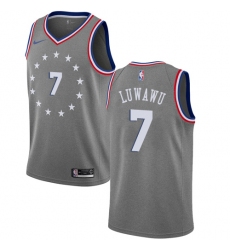 Women's Nike Philadelphia 76ers #7 Timothe Luwawu Swingman Gray NBA Jersey - City Edition