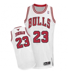 Youth Adidas Chicago Bulls #23 Michael Jordan Authentic White Home NBA Jersey