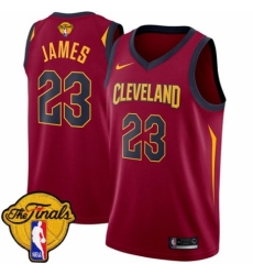 Youth Nike Cleveland Cavaliers #23 LeBron James Swingman Maroon 2018 NBA Finals Bound NBA Jersey - Icon Edition