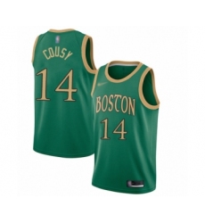 Youth Boston Celtics #14 Bob Cousy Swingman Green Basketball Jersey - 2019  20 City Edition
