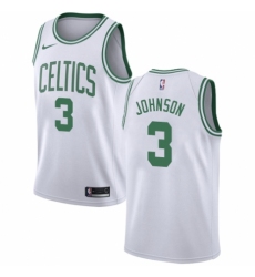 Youth Nike Boston Celtics #3 Dennis Johnson Swingman White NBA Jersey - Association Edition