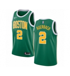 Men's Nike Boston Celtics #2 Red Auerbach Green Swingman Jersey - Earned Edition