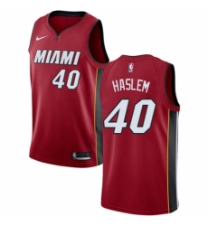 Women's Nike Miami Heat #40 Udonis Haslem Swingman Red NBA Jersey Statement Edition
