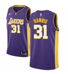 Men's Nike Los Angeles Lakers #31 Kurt Rambis Authentic Purple NBA Jersey - Icon Edition