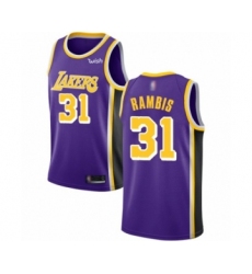 Women's Los Angeles Lakers #31 Kurt Rambis Authentic Purple Basketball Jerseys - Icon Edition