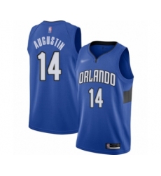 Youth Orlando Magic #14 D.J. Augustin Swingman Blue Finished Basketball Jersey - Statement Edition