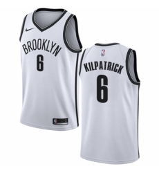 Men's Nike Brooklyn Nets #6 Sean Kilpatrick Authentic White NBA Jersey - Association Edition
