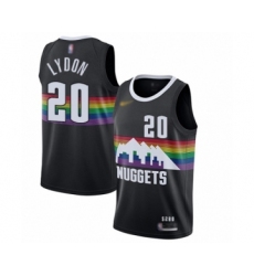 Men's Denver Nuggets #25 Malik Beasley Swingman Black Basketball Jersey - 2019 20 City Edition