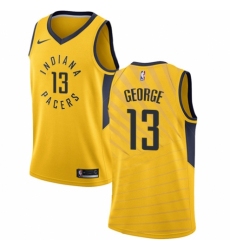 Youth Nike Indiana Pacers #13 Paul George Authentic Gold NBA Jersey Statement Edition