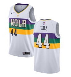 Women's Nike New Orleans Pelicans #44 Solomon Hill Swingman White NBA Jersey - City Edition