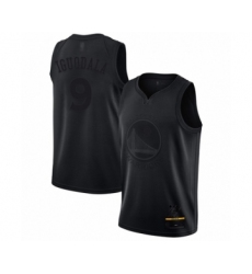 Men's Golden State Warriors #9 Andre Iguodala Swingman Black MVP Basketball Jersey