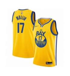 Youth Golden State Warriors #17 Chris Mullin Swingman Gold Finished Basketball Jersey - Statement Edition