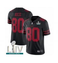 Men's San Francisco 49ers #80 Jerry Rice Black Alternate Vapor Untouchable Limited Player Super Bowl LIV Bound Football Jersey