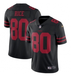 Youth Nike San Francisco 49ers #80 Jerry Rice Elite Black NFL Jersey