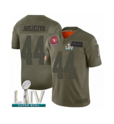 Men's San Francisco 49ers #44 Kyle Juszczyk Limited Olive 2019 Salute to Service Super Bowl LIV Bound Football Jersey