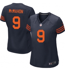 Women's Nike Chicago Bears #9 Jim McMahon Game Navy Blue Alternate NFL Jersey