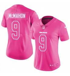 Women's Nike Chicago Bears #9 Jim McMahon Limited Pink Rush Fashion NFL Jersey