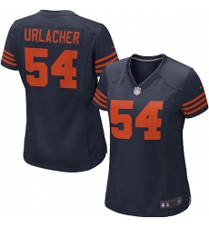 Women's Nike Chicago Bears #54 Brian Urlacher Game Navy Blue Alternate NFL Jersey