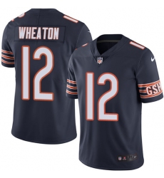 Youth Nike Chicago Bears #12 Markus Wheaton Elite Navy Blue Team Color NFL Jersey