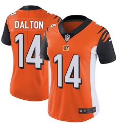 Women's Nike Cincinnati Bengals #14 Andy Dalton Elite Orange Alternate NFL Jersey