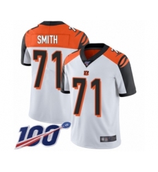 Men's Cincinnati Bengals #71 Andre Smith White Vapor Untouchable Limited Player 100th Season Football Jersey