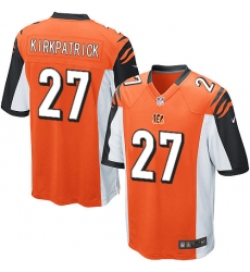 Youth Nike Cincinnati Bengals #27 Dre Kirkpatrick Game Orange Alternate NFL Jersey