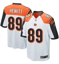 Youth Nike Cincinnati Bengals #89 Ryan Hewitt Game White NFL Jersey