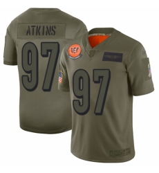 Men's Cincinnati Bengals #97 Geno Atkins Limited Camo 2019 Salute to Service Football Jersey
