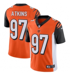 Youth Nike Cincinnati Bengals #97 Geno Atkins Elite Orange Alternate NFL Jersey