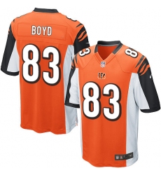 Men's Nike Cincinnati Bengals #83 Tyler Boyd Game Orange Alternate NFL Jersey