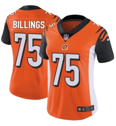 Women's Nike Cincinnati Bengals #75 Andrew Billings Elite Orange Alternate NFL Jersey